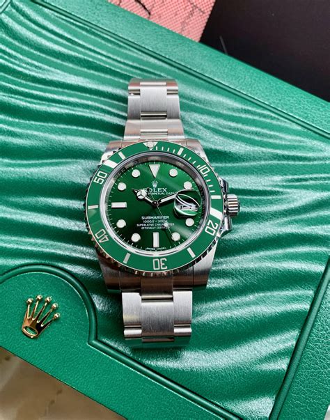 green rolex hulk|Rolex submariner Hulk retail price.